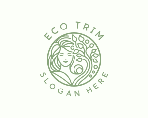 Eco Woman Wellness logo design