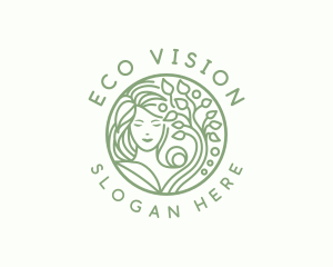 Eco Woman Wellness logo design