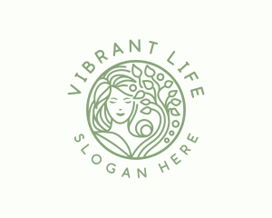 Eco Woman Wellness logo design