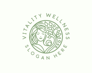 Eco Woman Wellness logo design