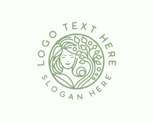 Organic - Eco Woman Wellness logo design