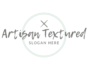 Pen Brush Emblem Wordmark logo design