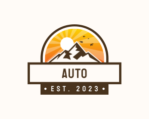 Outdoor Mountain Hiking Logo