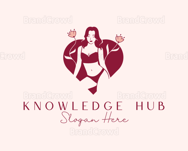 Woman Heart Bikini Underwear Logo