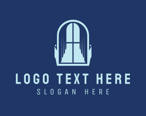 Curtain Interior Design logo design
