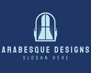 Curtain Interior Design logo design