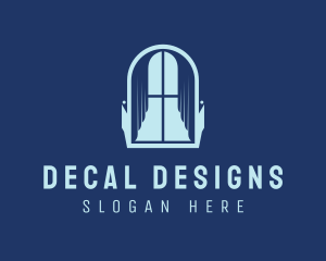 Curtain Interior Design logo design