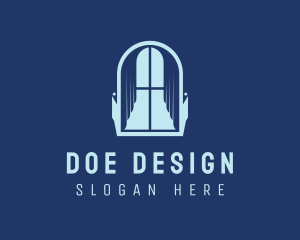 Curtain Interior Design logo design