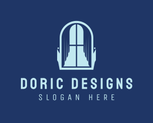 Curtain Interior Design logo design