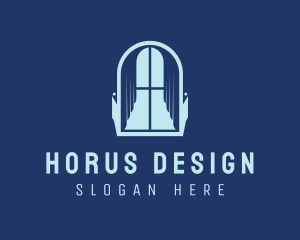 Curtain Interior Design logo design