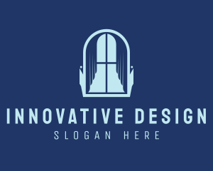 Curtain Interior Design logo design