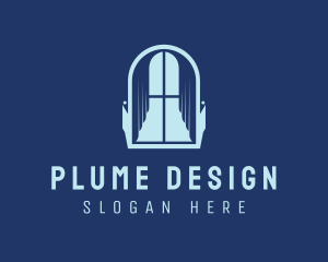 Curtain Interior Design logo design