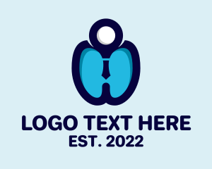 Human - Tooth Dentist Clinic logo design
