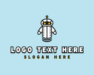 Robot Droid Bot logo design