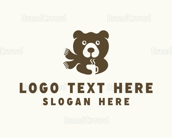 Bear Scarf Coffee Logo