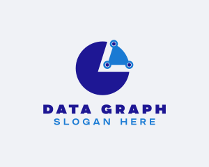 Digital Pie Chart  logo design