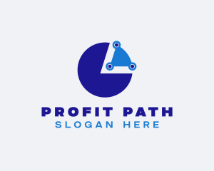Profit - Digital Pie Chart logo design