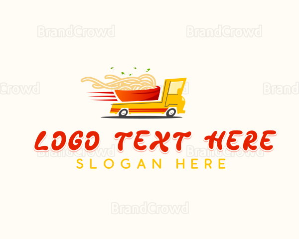 Ramen Noodles Truck Logo