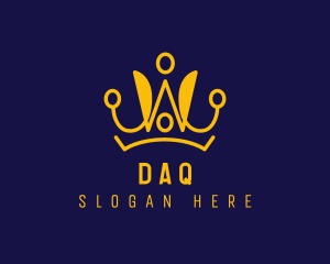 Royal Crown Letter W Logo