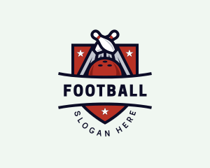 Badge - Bowling Ball Pin Tournament logo design