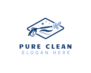 Clean Pressure Washer logo design