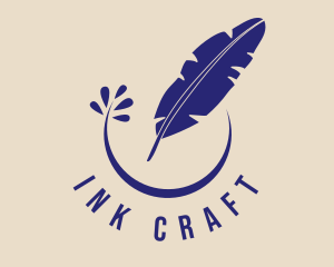 Ink - Ink Quill Feather logo design