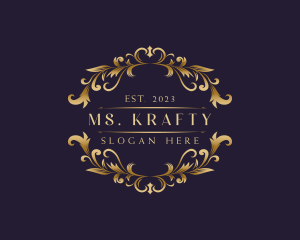Luxury Royalty Decorative Ornamental Logo