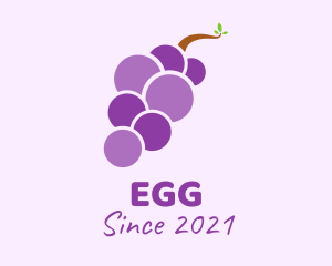 Grocer - Minimalist Grape Fruit logo design
