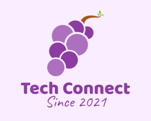 Grocer - Minimalist Grape Fruit logo design