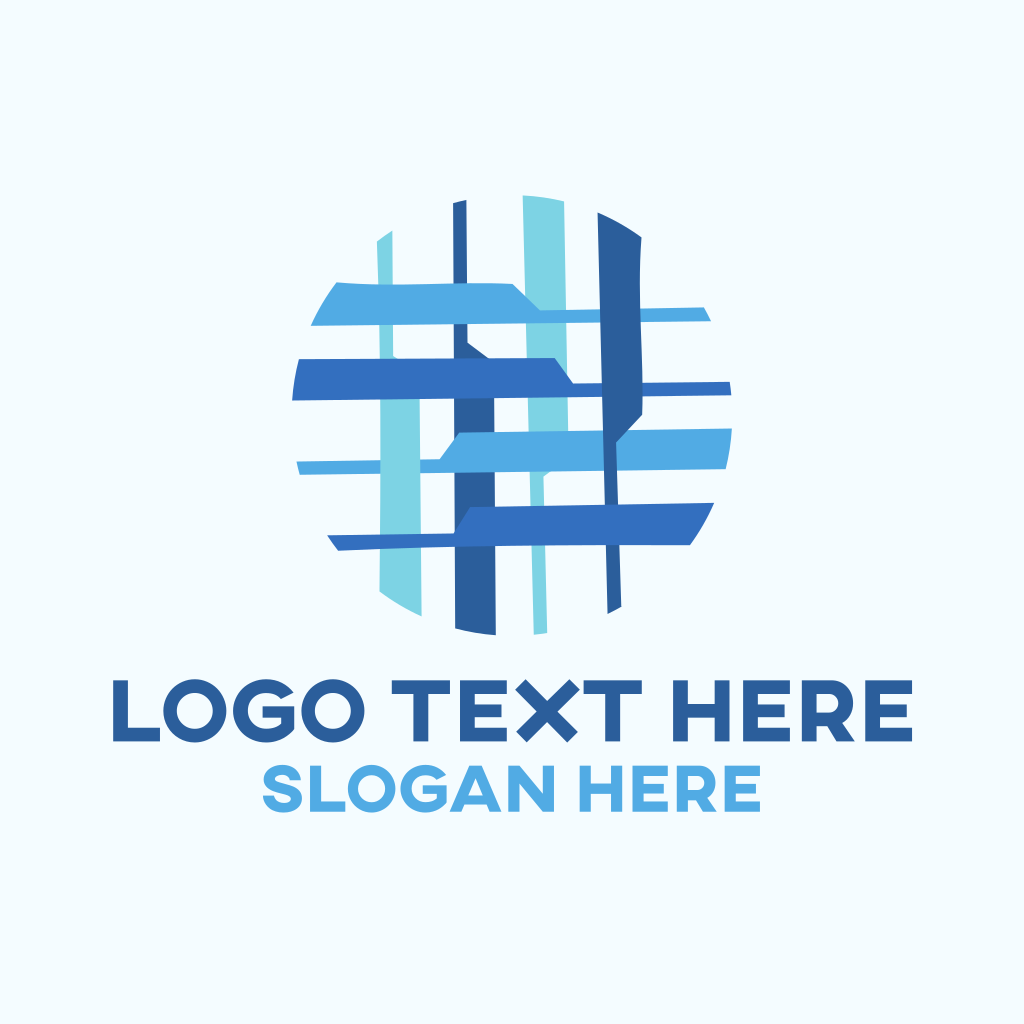 Blue Textile  Pattern Logo  BrandCrowd Logo  Maker