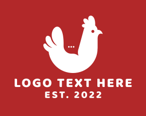 Message - Chicken Chat Restaurant logo design