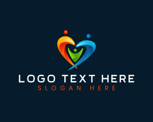 Love - Family Love 3D logo design