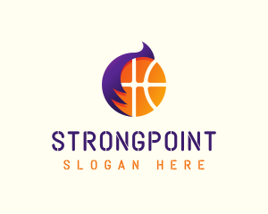 Basketball Hair Style Logo