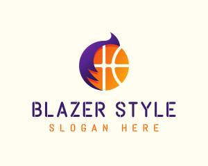 Basketball Hair Style logo design