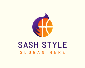 Basketball Hair Style logo design