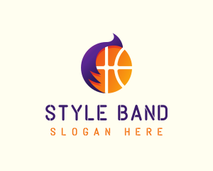 Basketball Hair Style logo design