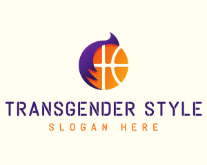 Basketball Hair Style logo design