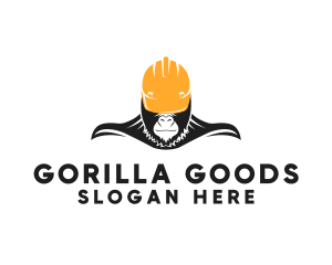 Gorilla Contractor Ape  logo design