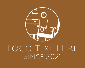 Chair - Minimalist Home Furnishing logo design
