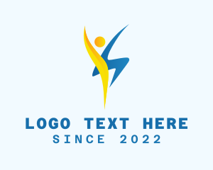 Advocacy - Human Dancer Flow logo design