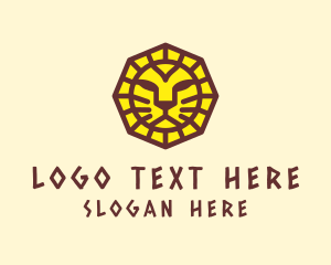 Ancient Mayan Lion Logo