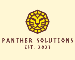 Ancient Mayan Lion logo design