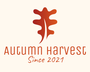 Gradient Autumn Leaf  logo design