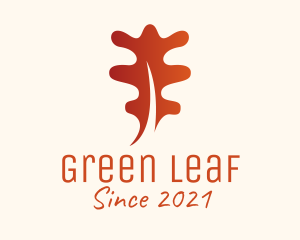 Gradient Autumn Leaf  logo design