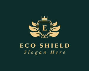 Royal Shield Wreath logo design