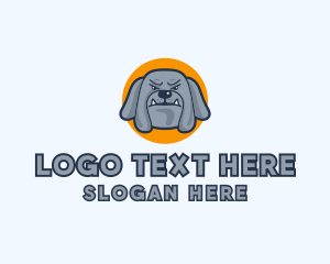 Canine - Pet Bulldog Vet logo design