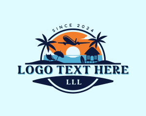 Island Beach Getaway logo design