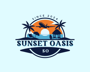 Island Beach Getaway logo design