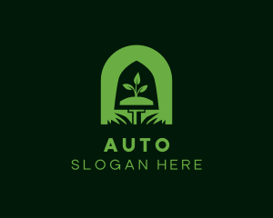 Shovel Plant Landscape Logo