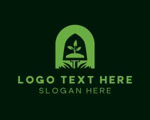 Shovel Plant Landscape Logo